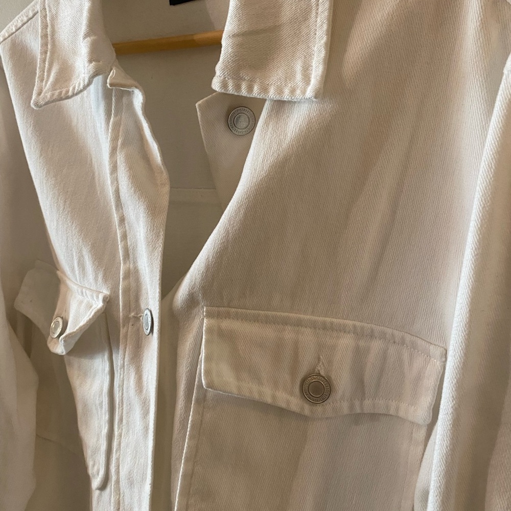 Streetwear Society White Demin Jacket - Picture 2 of 6